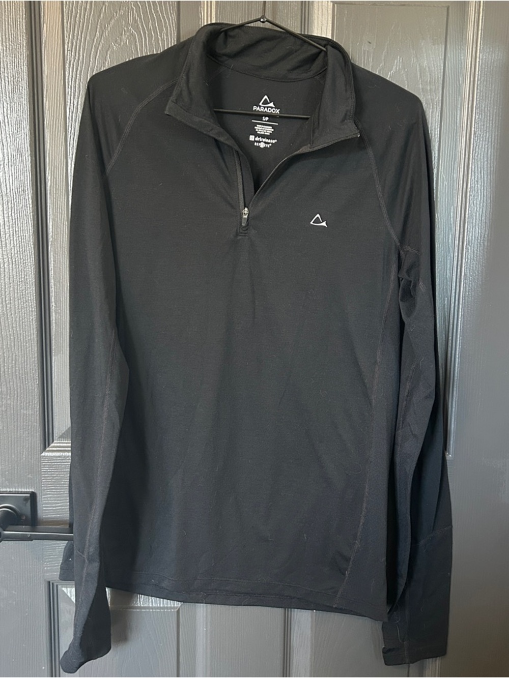 Paradox Black Performance Quarter-Zip Long Sleeve